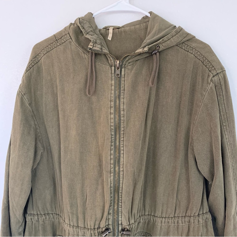 Free people army green jacket